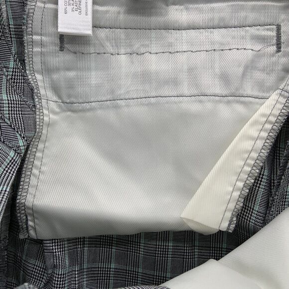 Cutter Buck Golf Shorts DryTech Mint Plaid Size 4 Quick Dry Walk Pickleball NWT - Picture 10 of 12